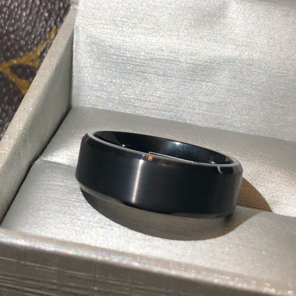 Titanium Black Men size 11 Wedding Band Ring